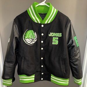 Black and Green Varsity Jacket